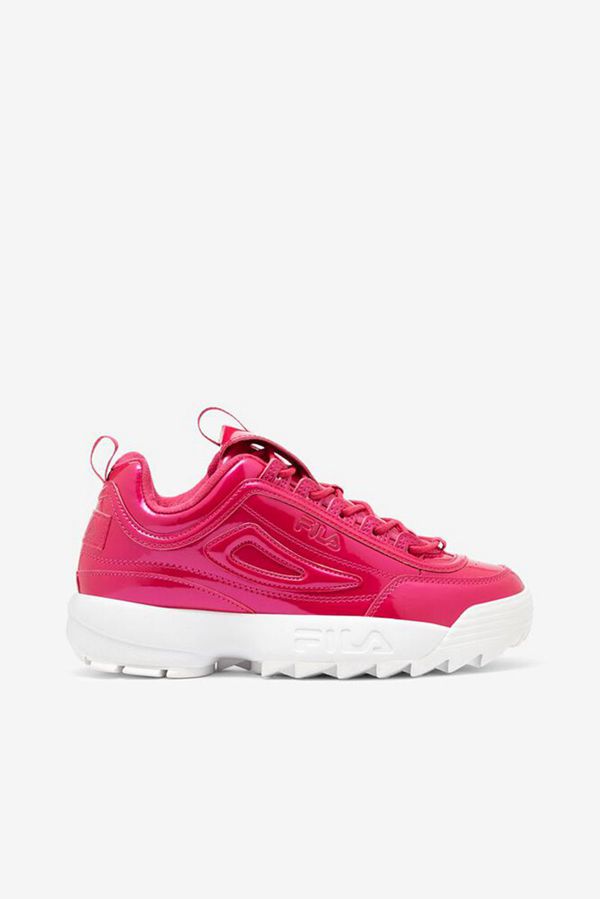 Tênis Fila Mulher Rosa Escuro - Fila Pink Disruptor 2 Liquid Luster Loja Online Portugal,UFXY-60385